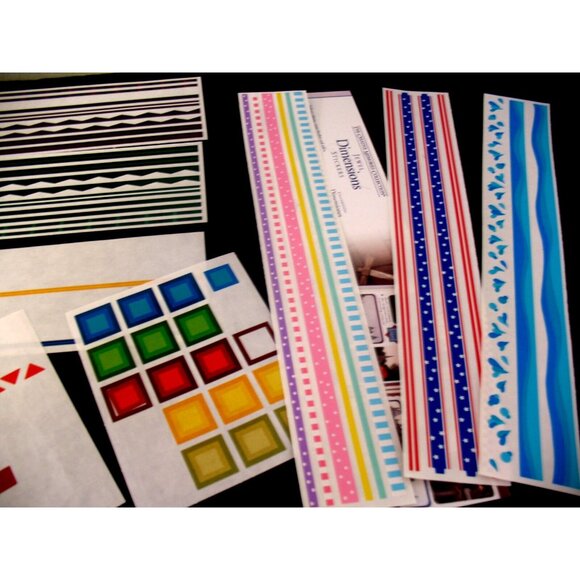 Creative Memories Lot Stickers, Dimensions, Illusions, Mrs. Grossman Gr Lengths - Picture 5 of 8